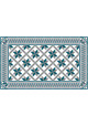 Tapis Vinyle Carreaux de Ciment Marguerite - Ciment Factory