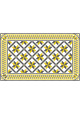 Tapis Vinyle Carreaux de Ciment Marguerite - Ciment Factory