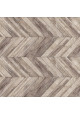 Tapis Vinyle Effet de Matière - Parquet Chevrons Ciment Factory