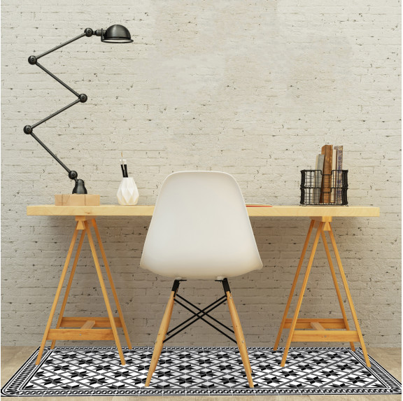 Tapis Vinyle Carreaux de Ciment Marguerite - Ciment Factory